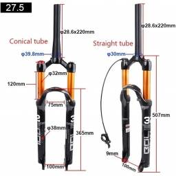 HORQUILLA  AIRE MTB 27.5" COMPETICIN  CONTROL REMOTO