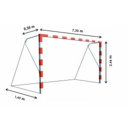 Redes De Arco De Futbol Once 7,3 X 2,44 El Par Futbol 11