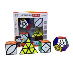 Cubo Rubik QiYi Mogangge pack 4 Magic Cubes bundle.
