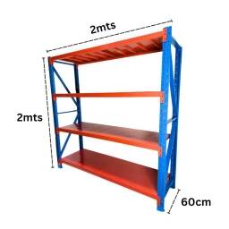 Estantera Metlica Reforzada 4 Niveles 800k 2x2x60