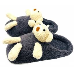 PANTUFLAS OSITO SUELA DE GOMA PURA GRUESA