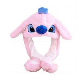 GORRO NIO INFANTIL MUEVE OREJAS CON LUCES LED ROSADO ANGEL