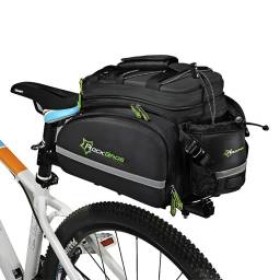 BOLSO ALFORJA IMPERMEABLE GRAN CAPACIDAD DE BICICLETA PARRILLA