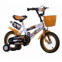 Bicicleta Rodado 12 Con Canasto Y Caramaola Nio Nia 
