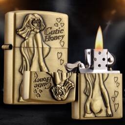 ENCENDEDOR DORADO TIPO ZIP CUTIE HONEY