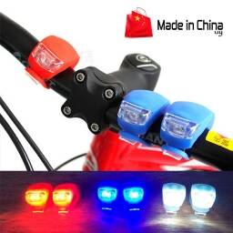 ROCKBROS LUZ LED AZUL O ROJA SILICONA 