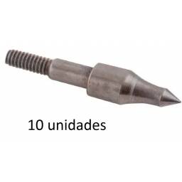 Pack 10 puntas flecha roscadas Metal 10 unidades