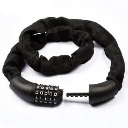 Candado Tranca Linga Cadena Para Moto O Bicicleta 1 m 5 Digitos