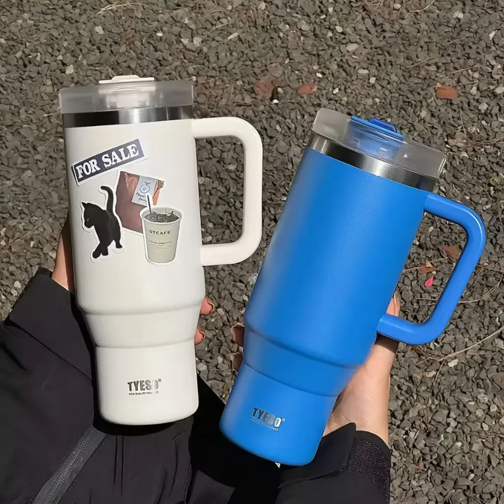 Vaso Térmico Jarro Tyeso 1.2 L Acero Asa Sorbito Aislamiento