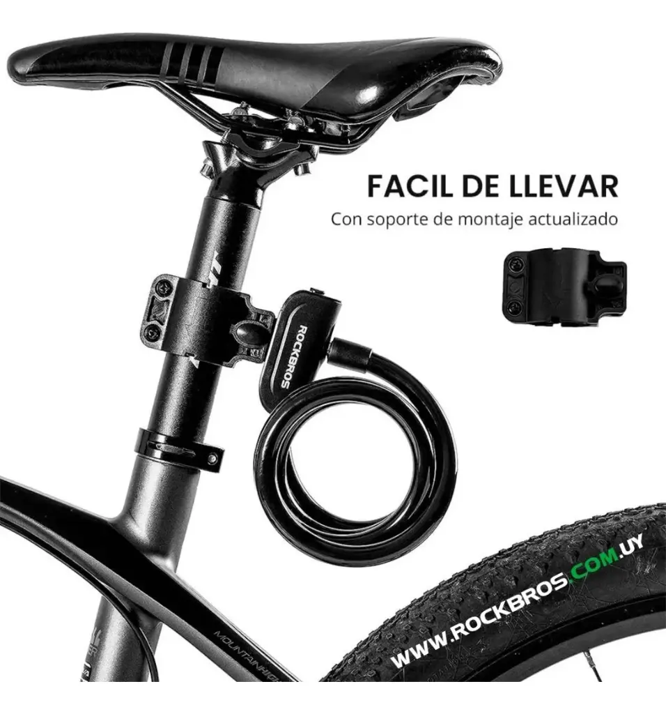 Cadena De Seguridad Rockbros Ligera Con Llaves