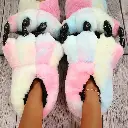 Pantuflas De Garras Multicolor Pasteles