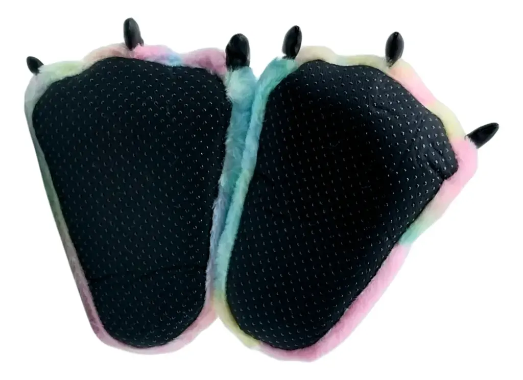 Pantuflas De Garras Multicolor Pasteles