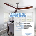 Ventilador De Techo A Control Timer 6 Velocidades Reversible