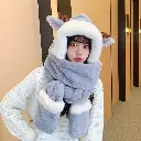 Gorro Bufanda 3 En 1 Abrigado Invierno Polar Oso Alce