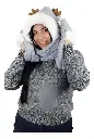 Gorro Bufanda 3 En 1 Abrigado Invierno Polar Oso Alce