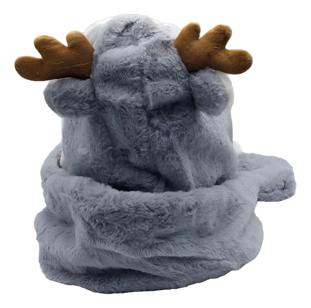 Gorro Bufanda 3 En 1 Abrigado Invierno Polar Oso Alce