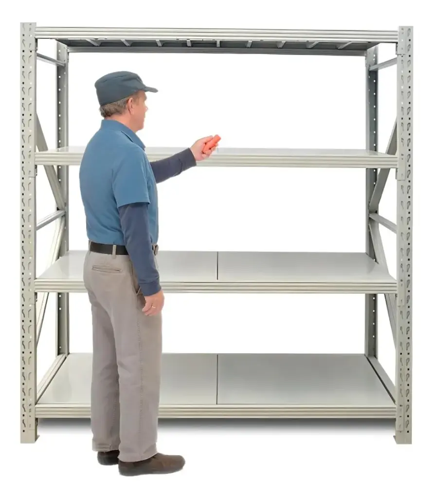 Estantería Metálica Reforzada 200 Kg Nivel Resistente 2x2x60