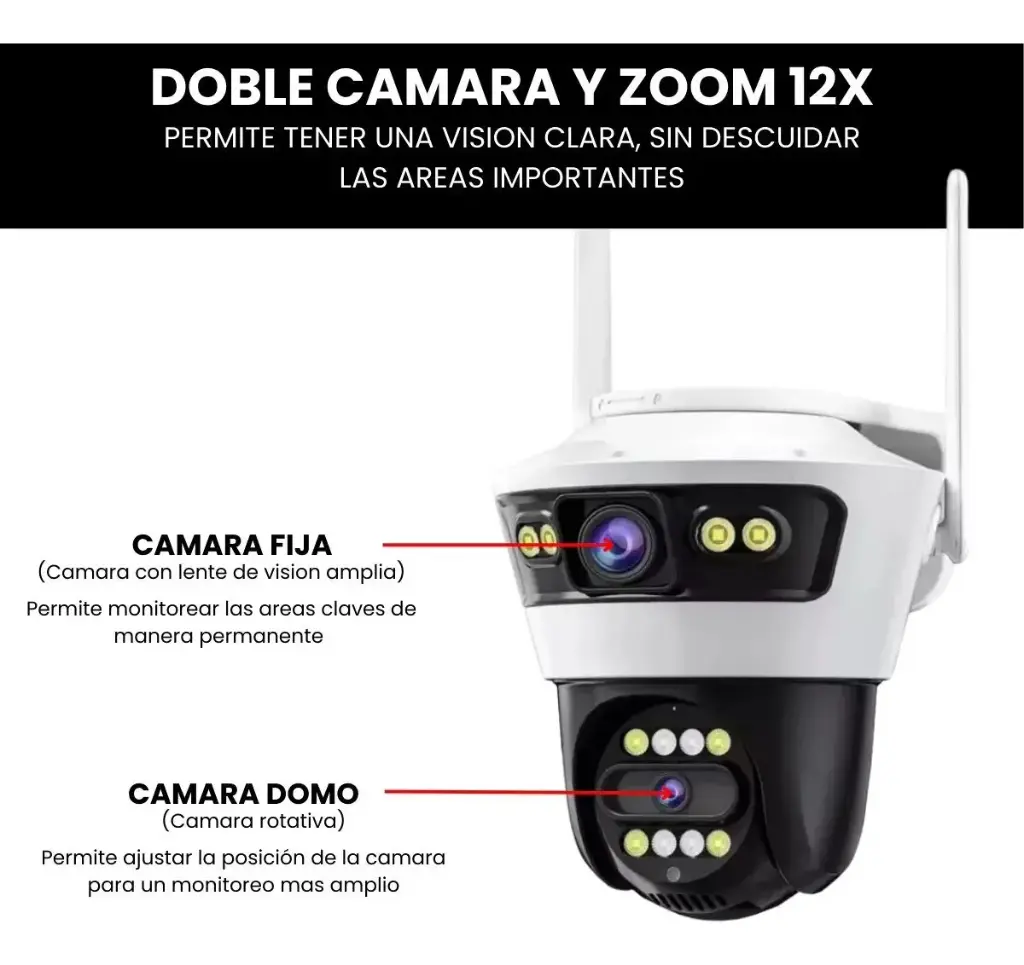 Camara Seguridad Jortan 1080p Full Hd Exterior Inalambrica