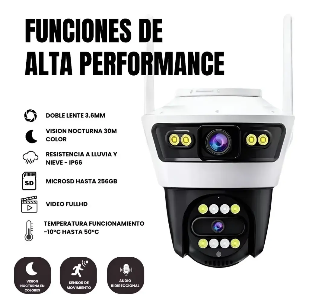 Camara Seguridad Jortan 1080p Full Hd Exterior Inalambrica