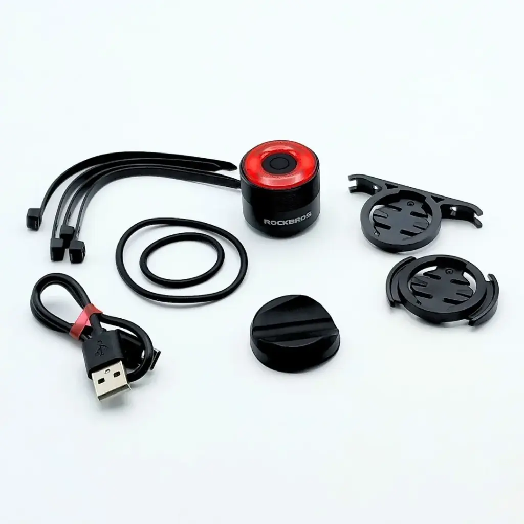 Luz Posterior Para Bicicleta Rockbros Con Sensor De Frenado