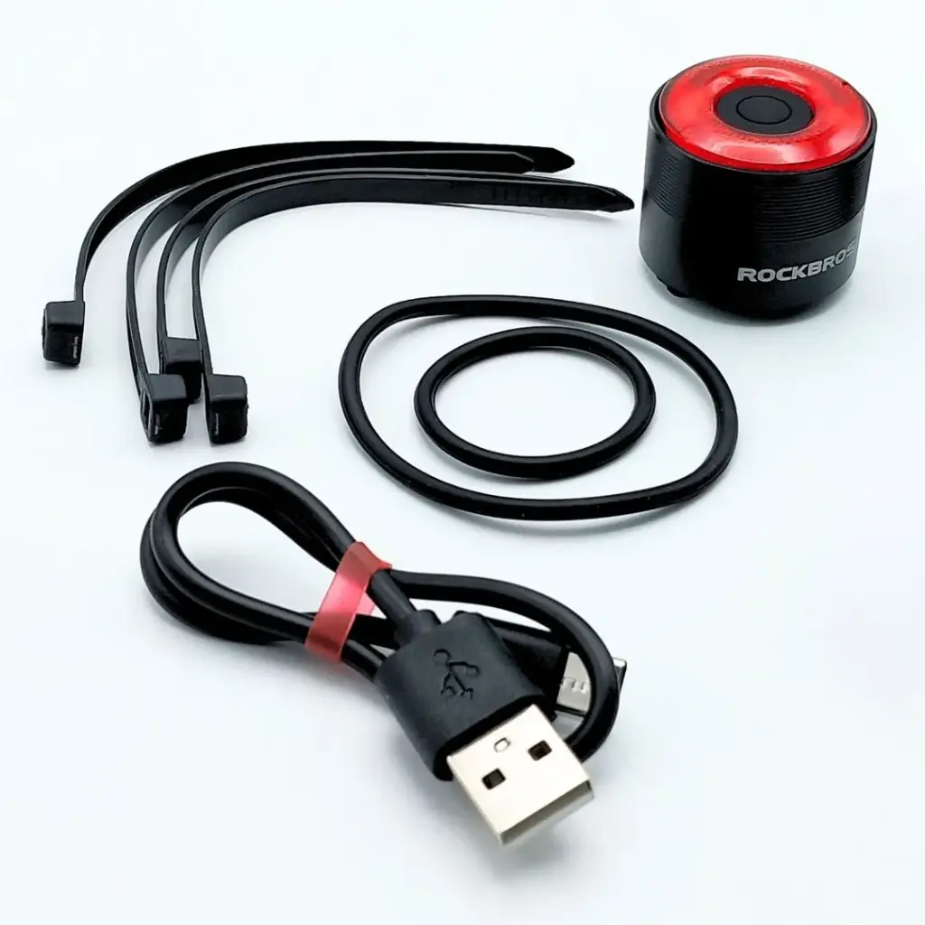 Luz Posterior Para Bicicleta Rockbros Con Sensor De Frenado