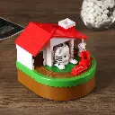 Alcancía Gatito Y Ratón Con Tren Atrapa Moneda Musical