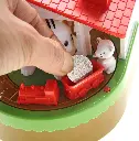 Alcancía Gatito Y Ratón Con Tren Atrapa Moneda Musical