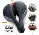 Asiento Negro Bicicleta Cómodo Antiprostatico Atrás Rojo