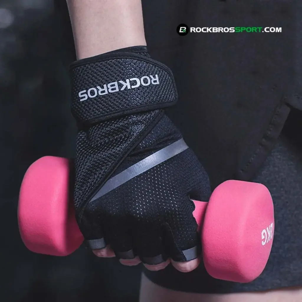 Guantes Rockbros Acolchados De Gym Ciclismo Atletismo