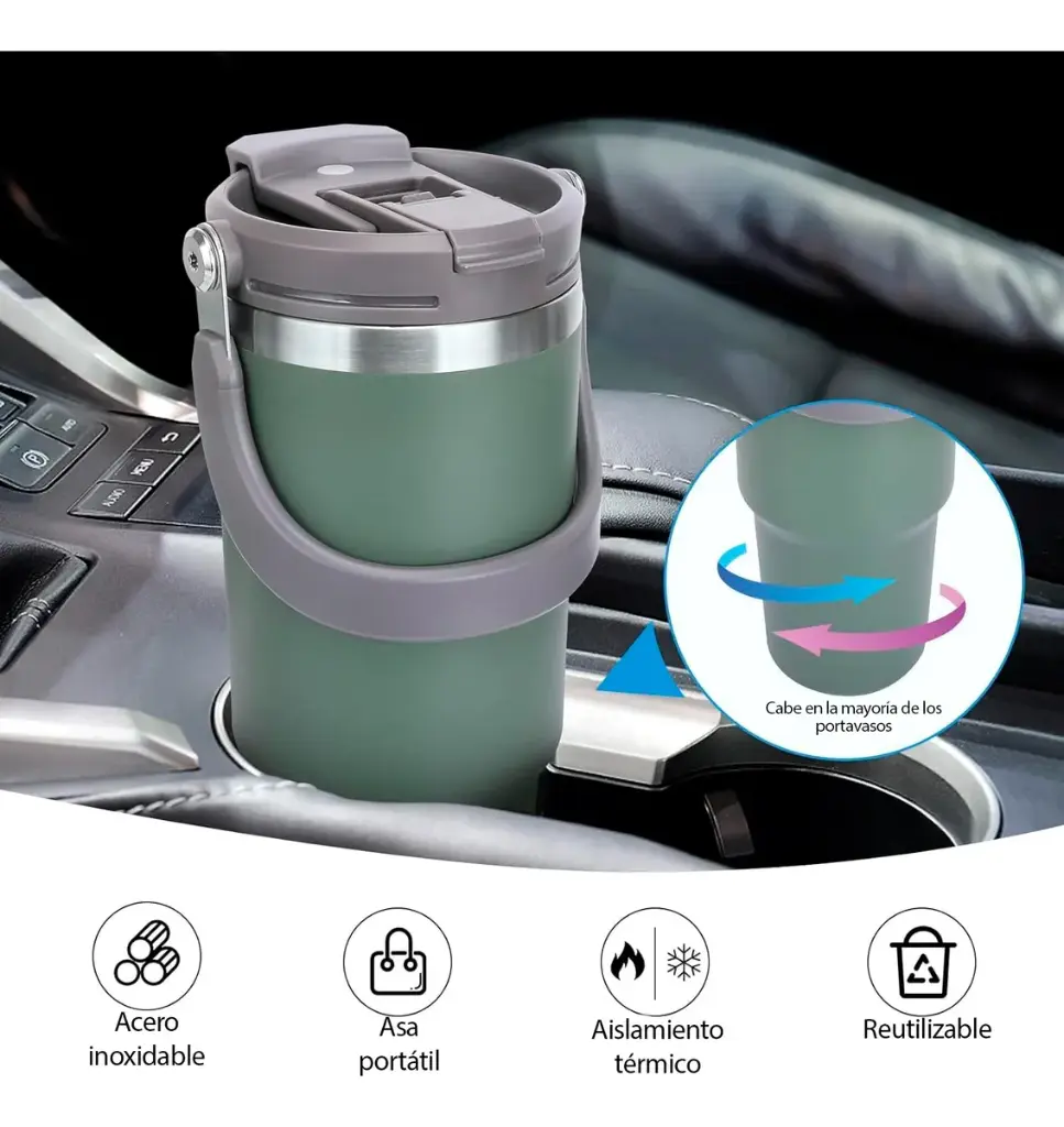 Vaso Jarro Térmico -750ml Tyeso Acero Inox Frio Calor Mug