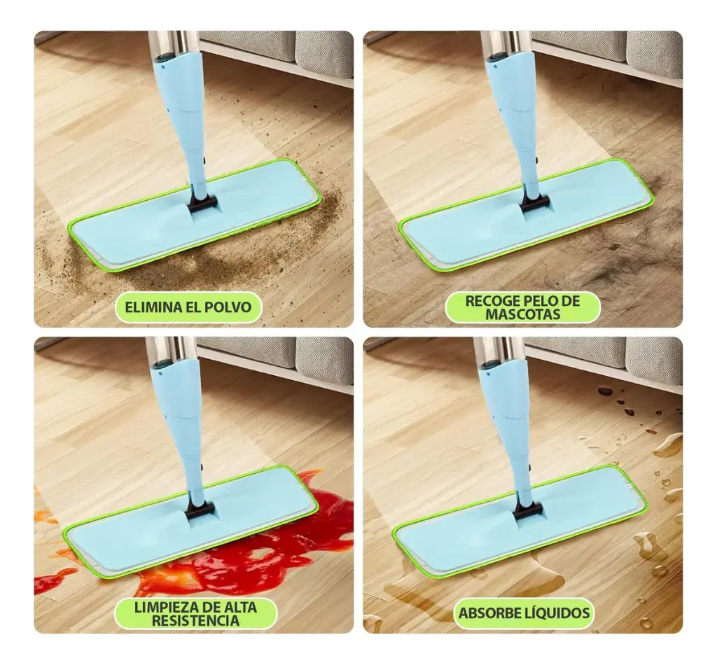 Set X10 Repuesto Para Mopa Spray Trapeador Microfibra Lavable