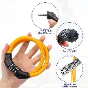 Cadena Candado Codigo Anti Robo Moto Bicicleta 120 Cm Tranca