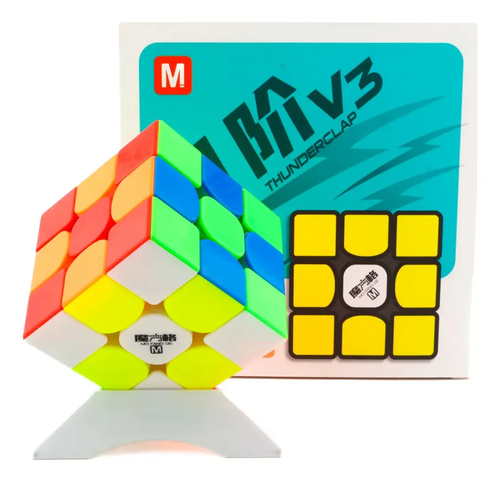 Cubo De Rubik Qiyi Thunderclap V3 Magnetic White Magnético 3