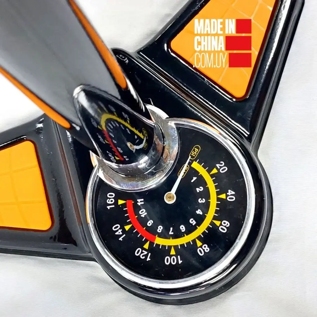  Inflador Bicicleta Alta Presión Con Manómetro 160 Psi