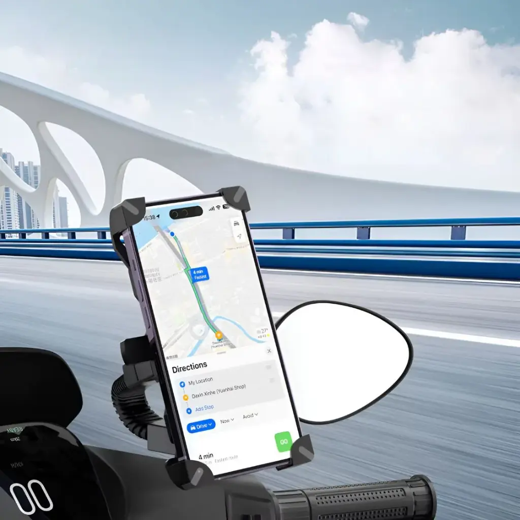 Soporte Celular Para Moto Colocación En Espejo