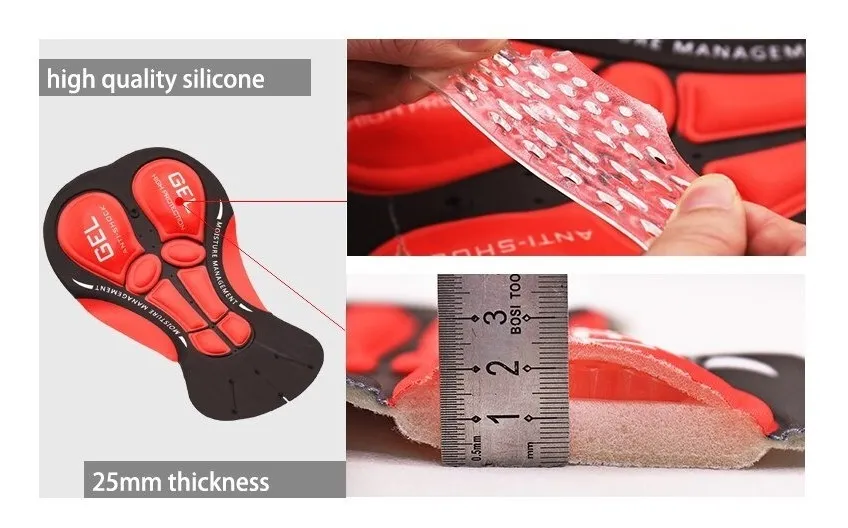 Calza Ciclismo Arsuxeo Original Con Badana Gel Corta Talles