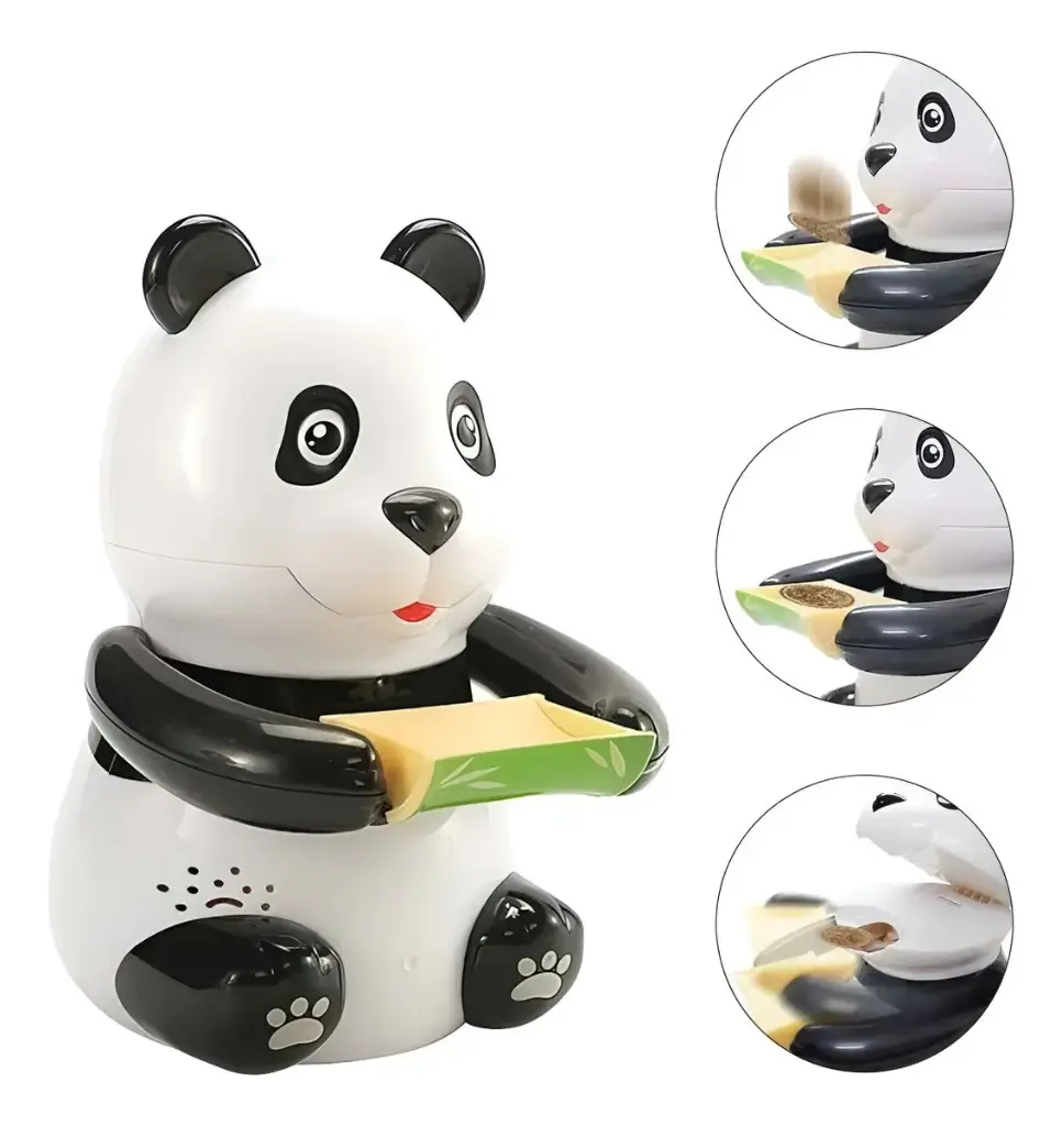 Alcancia Panda Grande Mastica Monedas Musical Regalo