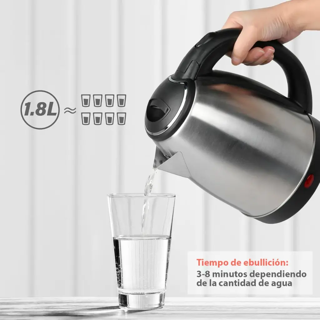Jarra Eléctrica Acero Inoxidable 1.8 L Económica Cf-4060