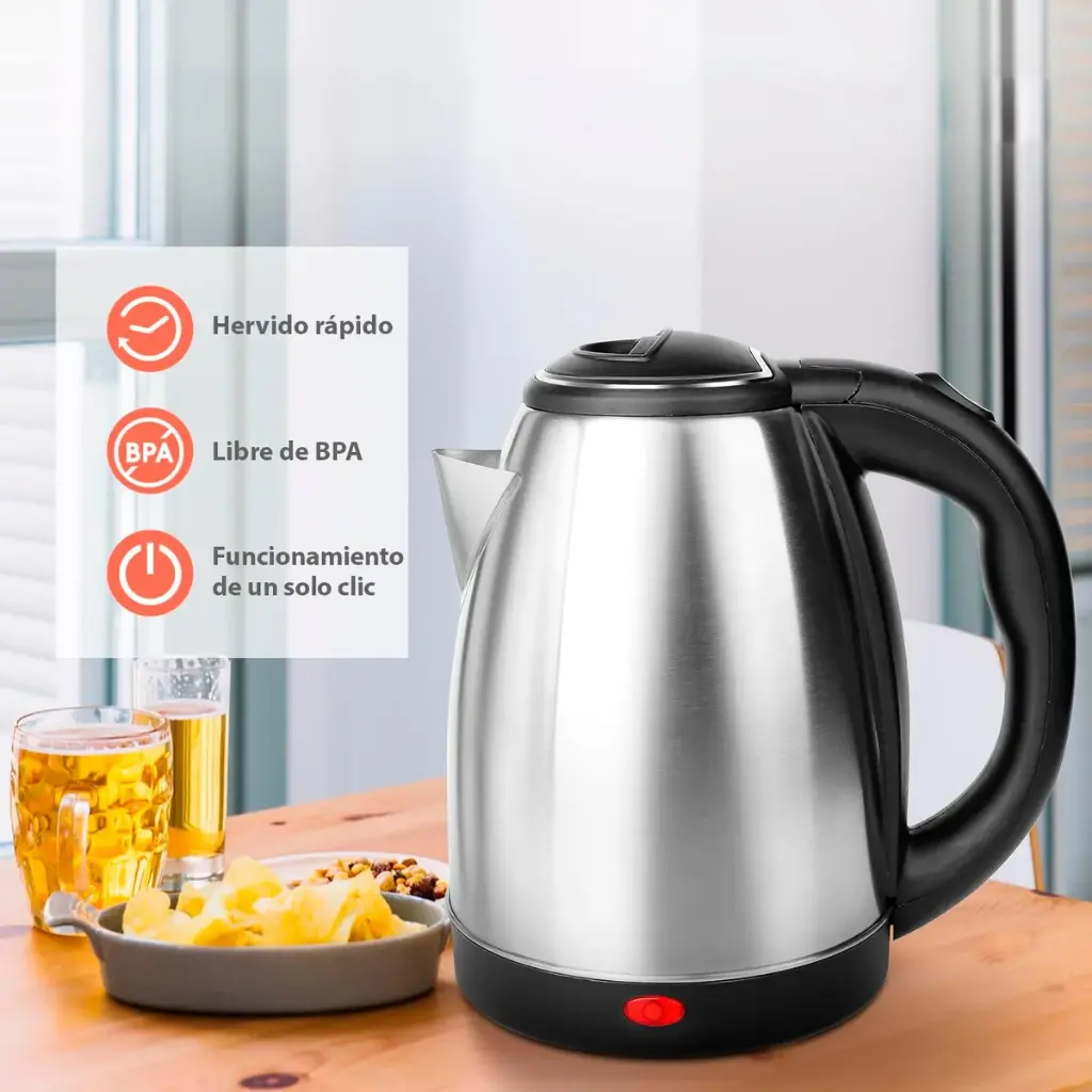 Jarra Eléctrica Acero Inoxidable 1.8 L Económica Cf-4060
