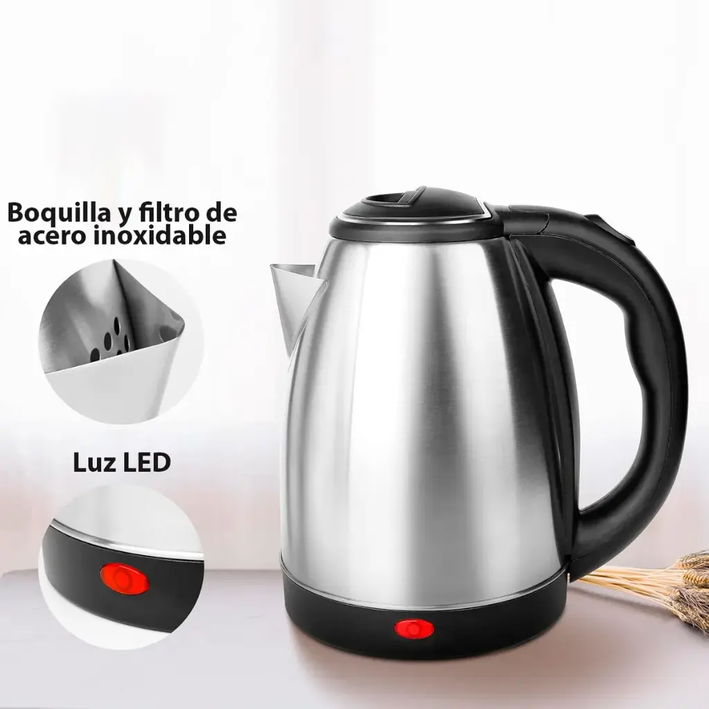 Jarra Eléctrica Acero Inoxidable 1.8 L Económica Cf-4060