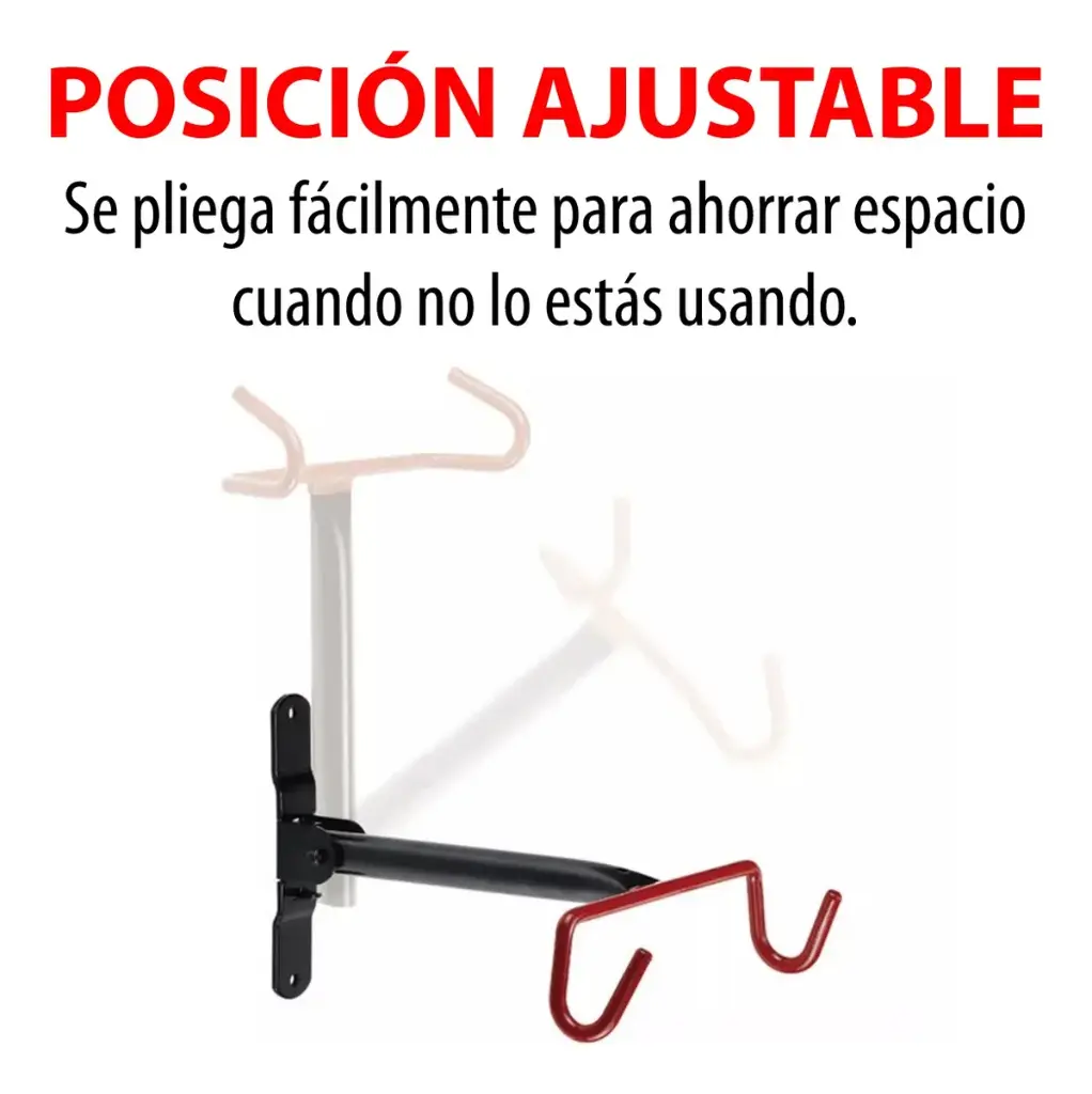 Soporte Para Colgar Bicicleta En Pared Forrado Y Retráctil