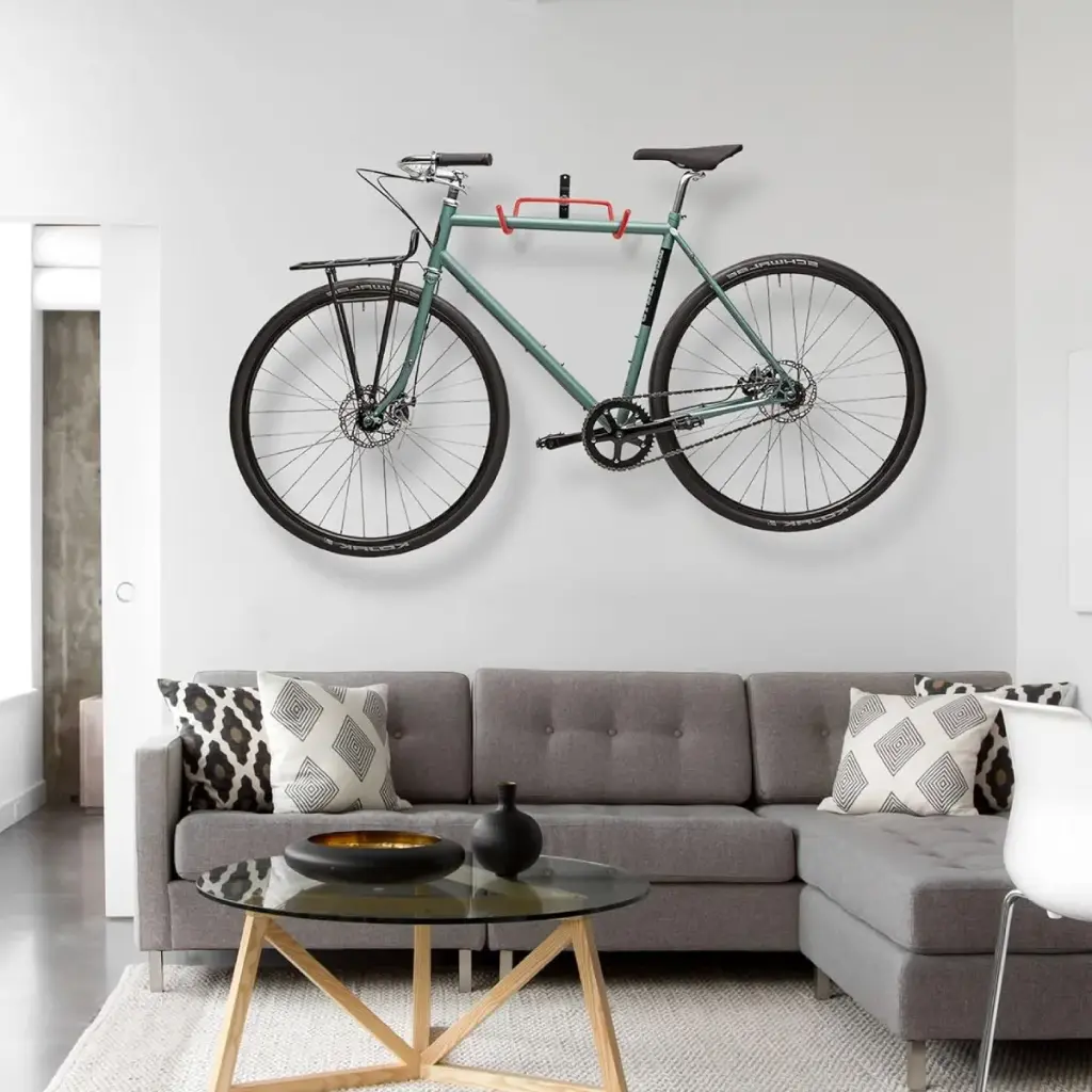 Soporte Para Colgar Bicicleta En Pared Forrado Y Retráctil