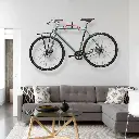 Soporte Para Colgar Bicicleta En Pared Forrado Y Retráctil
