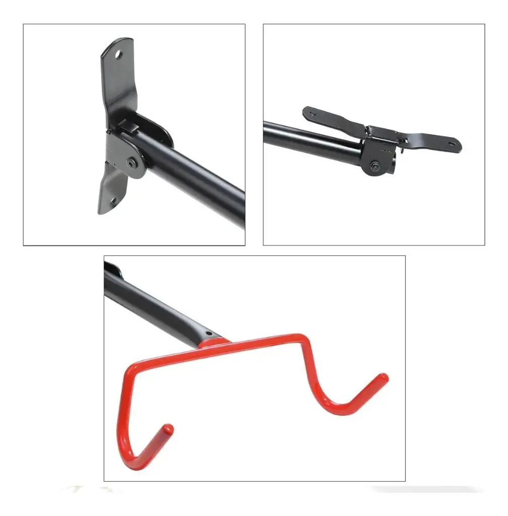 Soporte Para Colgar Bicicleta En Pared Forrado Y Retráctil