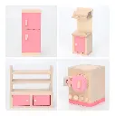 Set Muebles Madera Cocina Kitchen 5 Piezas Juguete Casita