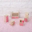 Set Muebles Madera Cocina Kitchen 5 Piezas Juguete Casita