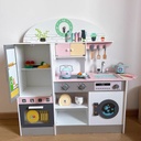 Cocina De Madera Completa Con Heladera Lavarropa Accesorios®