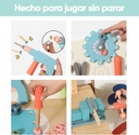 Juego Mesa De Herramientas De Madera Con Accesorios 80x60x30