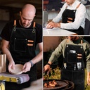 Delantal Gastronómico Unisex Jean Cocina Barbería Asado Chef