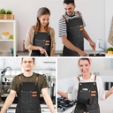 Delantal Gastronómico Unisex Jean Cocina Barbería Asado Chef
